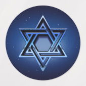 Star of David Etiketten (Design 2)