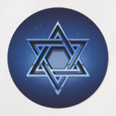 Star of David Etiketten (Design 1)