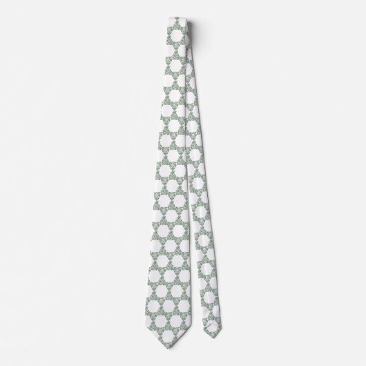 Star of David Eucalyptus Greenery Neck Tie Krawatte (Vorderseite)