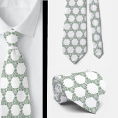 Star of David Eucalyptus Greenery Neck Tie Krawatte
