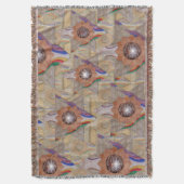 'Star of David' in Leder und Wildleder Decke (Vorderseite Vertikal)