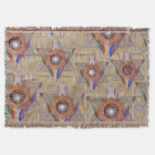 'Star of David' in Leder und Wildleder Decke (Vorderseite)