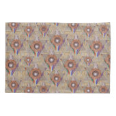 'Star of David' in Leder und Wildleder Kissenbezug (Rückseite)