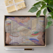 'Star of David' in Leder und Wildleder Seidenpapier (Geschenk)