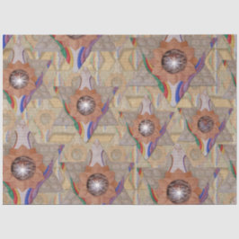 'Star of David' in Leder und Wildleder Seidenpapier