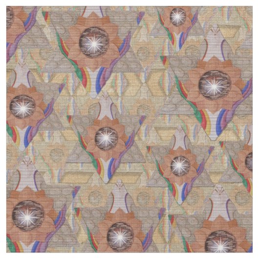 'Star of David' in Leder und Wildleder Stoff (Nahaufnahme)