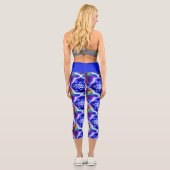Star of David New Age Capri Leggings (Rückseite)