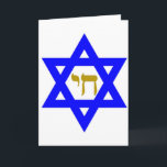 STAR of David & Symbol of  LIFE Feiertagskarte<br><div class="desc">jewish symbols</div>