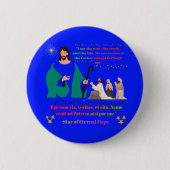 Star of Eternal Hope bright blue Button (Vorderseite)