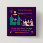 Star of Eternal Hope dark purple Button (Vorderseite)