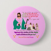 Star of Eternal Hope light pink Button (Vorderseite)