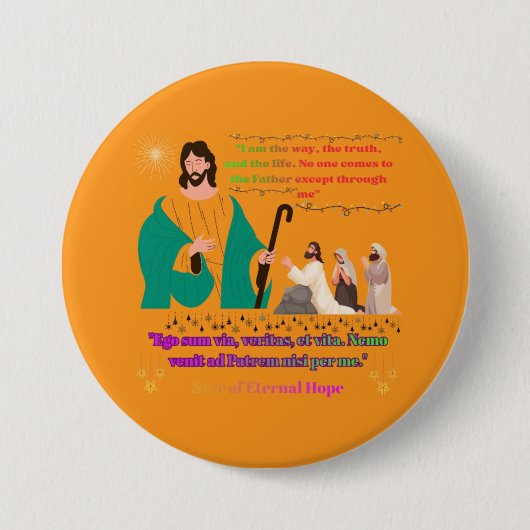 Star of Eternal Hope orange Button (Vorderseite)