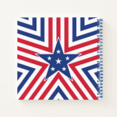 Star of Freedom (Stripe) Notizblock (Rückseite)