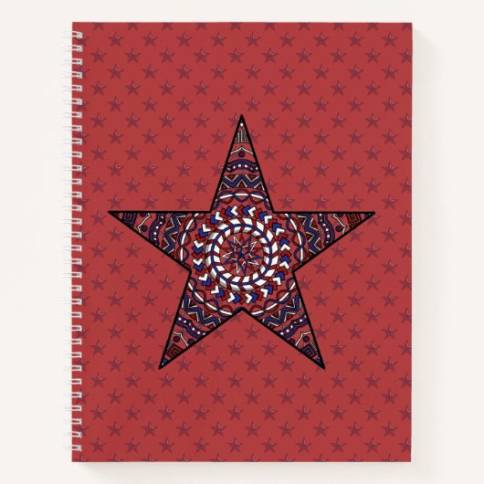 Star of Independence Spiral Notebook Notizbuch (Vorderseite)