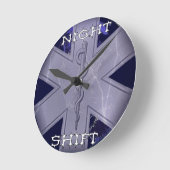 Star of Life Clock Runde Wanduhr (Winkel)