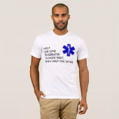 Star of Life - personalisierter Text T-Shirt (Vorne ganz)