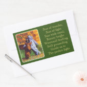 STAR OF WONDER Green Rectangle Stickers (Umschlag)