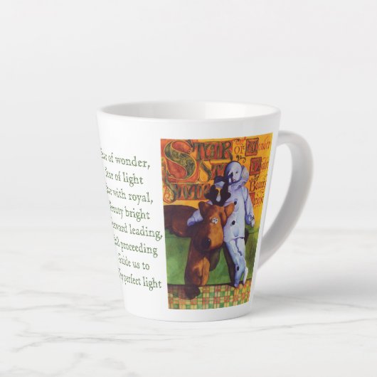 STAR OF WONDER Latte Tasse (Rechte Ecke)