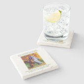 STAR OF WONDER Marble Stone Untersetzer + Texte (Seitenansicht)