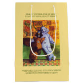 STAR OF WONDER Medium Gift Bag - Gold Mittlere Geschenktüte (Rückseite)
