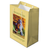 STAR OF WONDER Medium Gift Bag - Gold Mittlere Geschenktüte (Rückseite Schrägansicht)