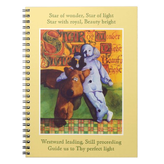 STAR of WONDER Spiral Notebook - Gold Notizblock (Vorderseite)