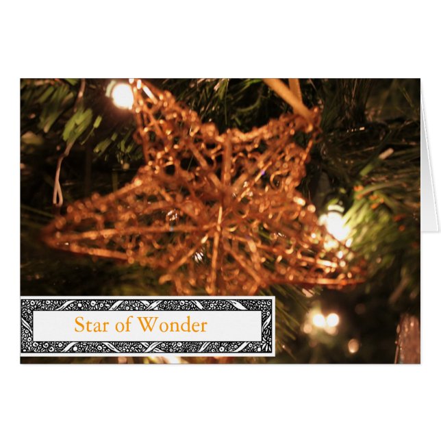 STAR OFWONDER CHRISTMAS CARDS (Vorderseite (Horizontal))