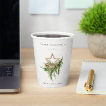 Star Ornament Pine Branch Fauna Frohe Weihnachten