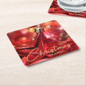 Star Ornament Weihnachten Rechteckiger Pappuntersetzer (angewinkelt)