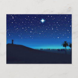 Star Over Bethlehem Postcard Postkarte