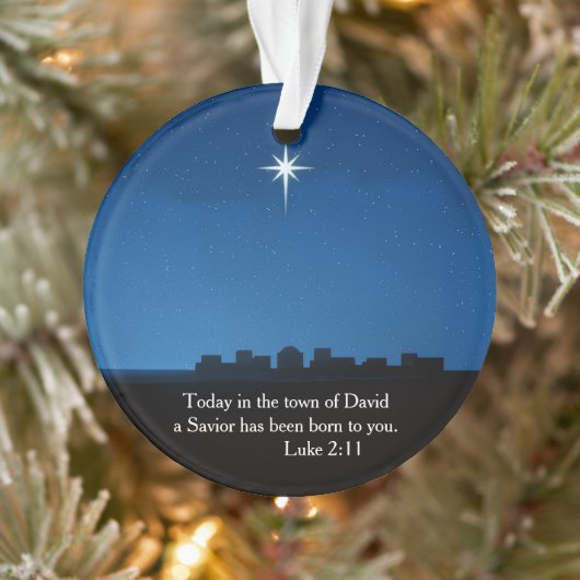 Star over Bethlehem - symbol of the birth of Jesus Ornament (Baum)