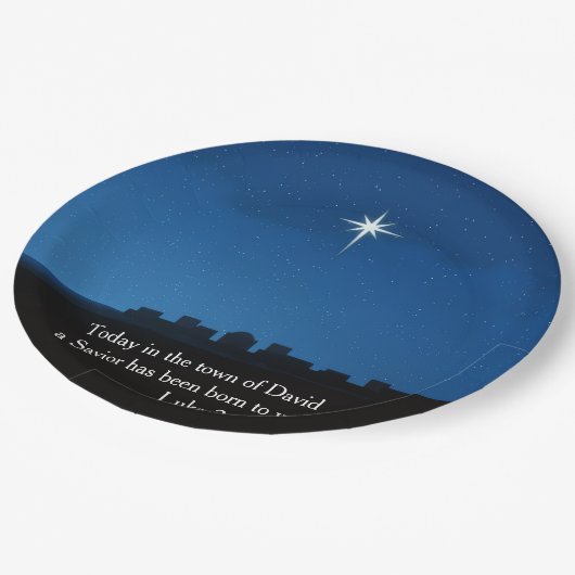 Star over Bethlehem - symbol of the birth of Jesus Pappteller (Schrägansicht)