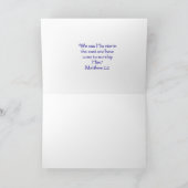 Star Over Bethlehem Weihnachtskarte Feiertagskarte (Innenseite)