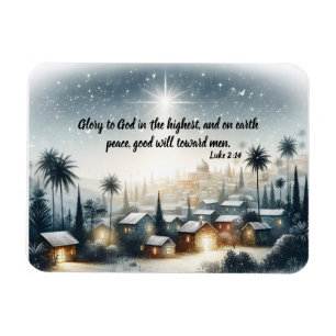 Star Over Stillness Weihnachten Magnet