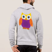 Star Owl - Gelborange Lila Hoodie (Rückseite)