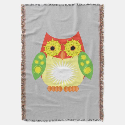 Star Owl - Rot-Gelb-Grün Decke (Vorderseite Vertikal)