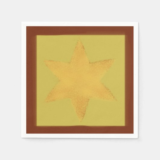Star Paper Napkin Serviette (Vorderseite)