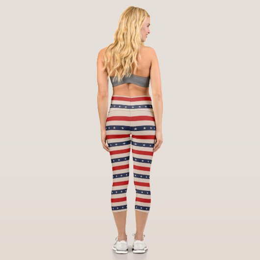 Star Patriotic Capri Leggings (Rückseite)