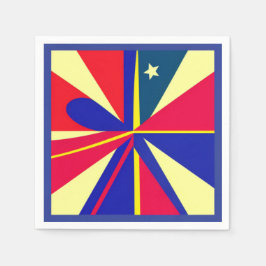 Star Patriotic Napkin Serviette