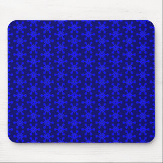 Star Pattern - Blau auf Navy Blue Mousepad