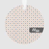 Star Pattern Foto Weihnachten Personalisiert Ornament (Rückseite)