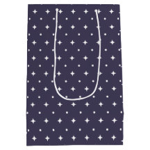 Star Pattern Gift Bags | Minimal Celestial Stars 