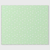 Star Pattern Green Wrapping Paper Roll Geschenkpapier (Flach)