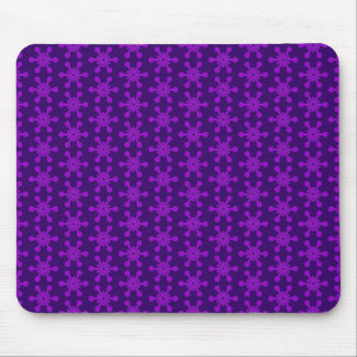 Star Pattern - Lila auf Deep Lila Mousepad