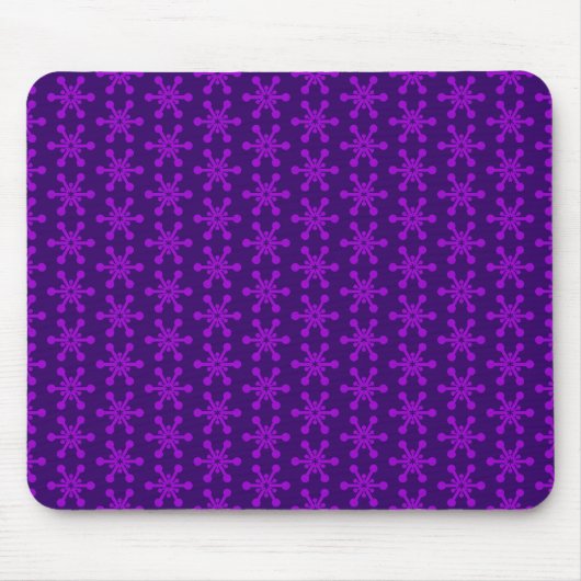 Star Pattern - Lila auf Deep Lila Mousepad (Vorne)