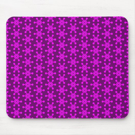 Star Pattern - Magenta auf Deep Magenta 66006 Mousepad (Vorne)