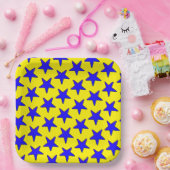 Star Pattern Pappteller (Party)