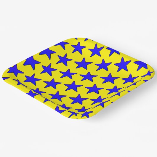 Star Pattern Pappteller (Gewinkelt)
