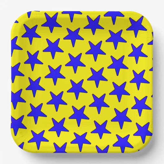 Star Pattern Pappteller (Vorderseite)