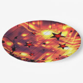 Star Pattern Pappteller (Schrägansicht)